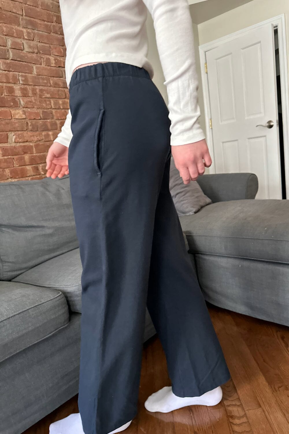 Anastasia Sweatpants | Dark Faded Navy Blue