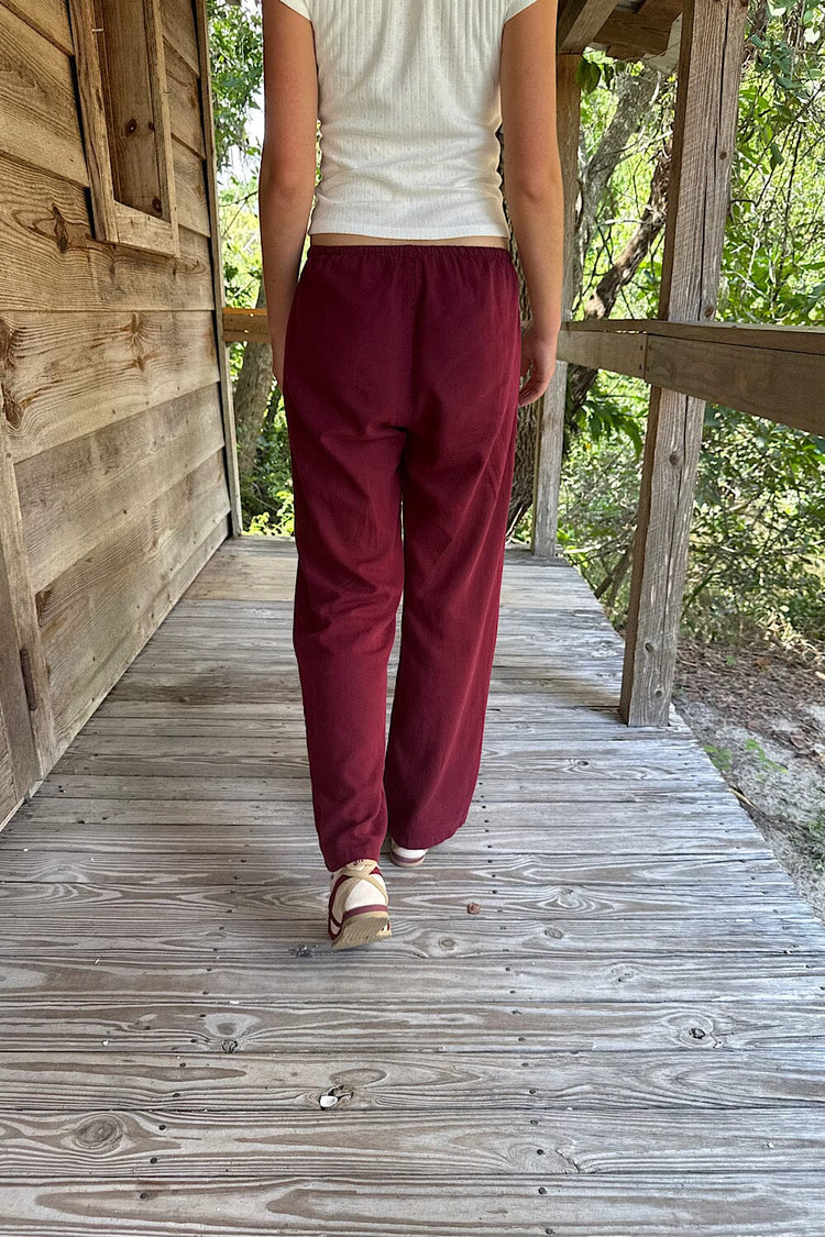 Nanda Pants | Burgundy