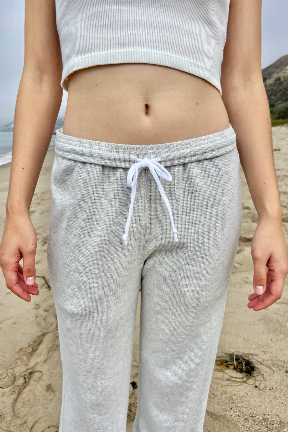 Brandy melville light grey sweatpants sale