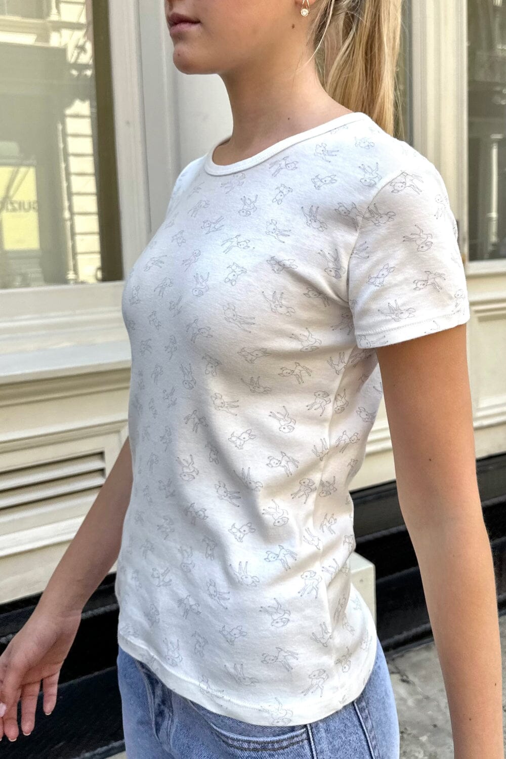 Hailie Deer Top | Ivory