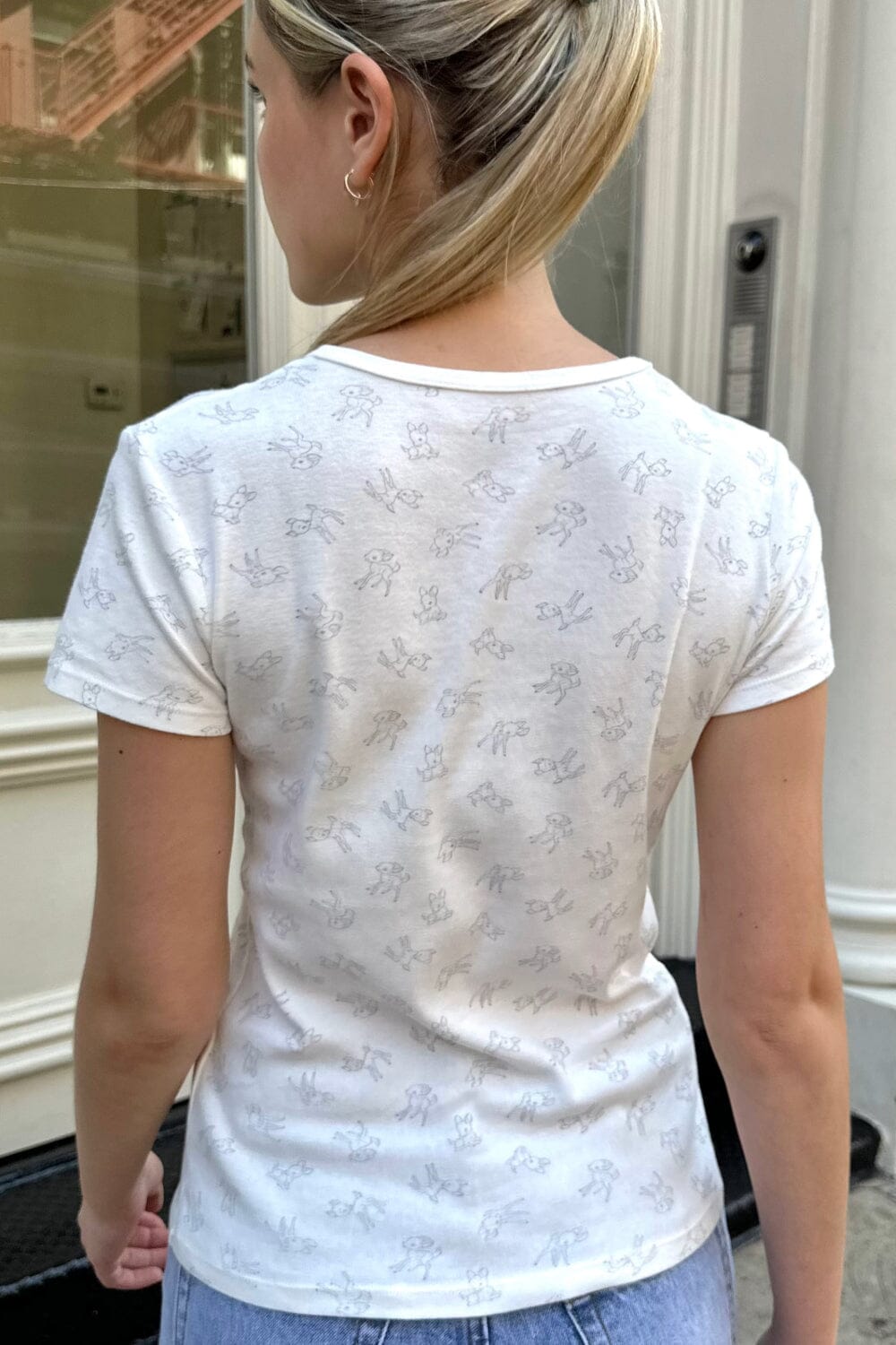 Hailie Deer Top | Ivory
