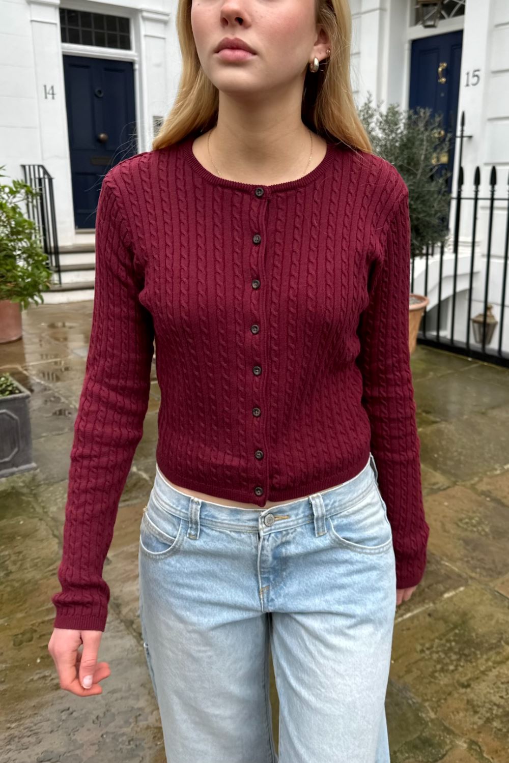 Zoe Cable Knit Cardigan – Brandy Melville Europe