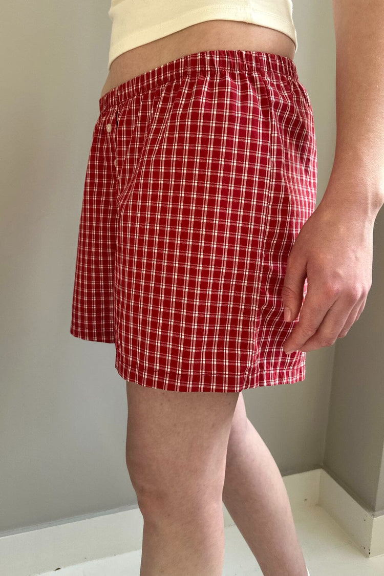 Keira Long Gingham Boxer Shorts | Keira Long Gingham Boxer Shorts