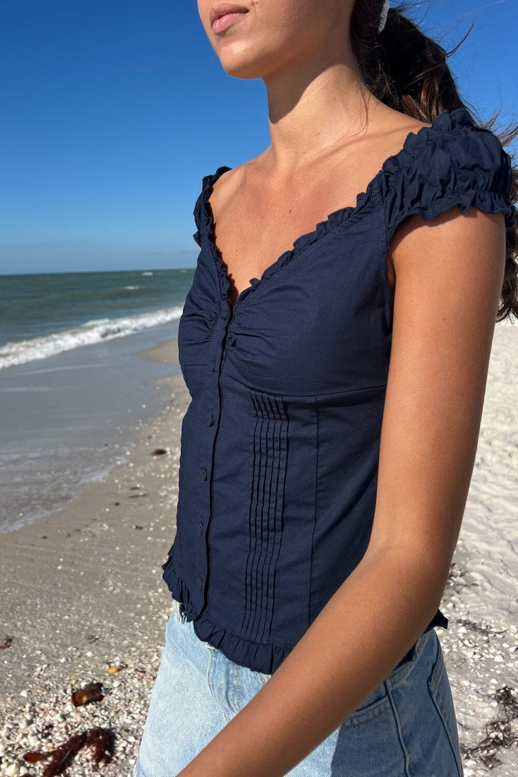 Elena Top | Navy Blue / XS/S