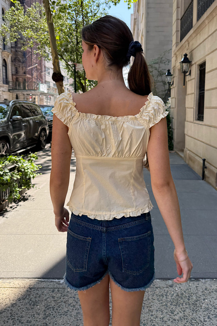 Elena Top | Pastel Yellow / XS/S