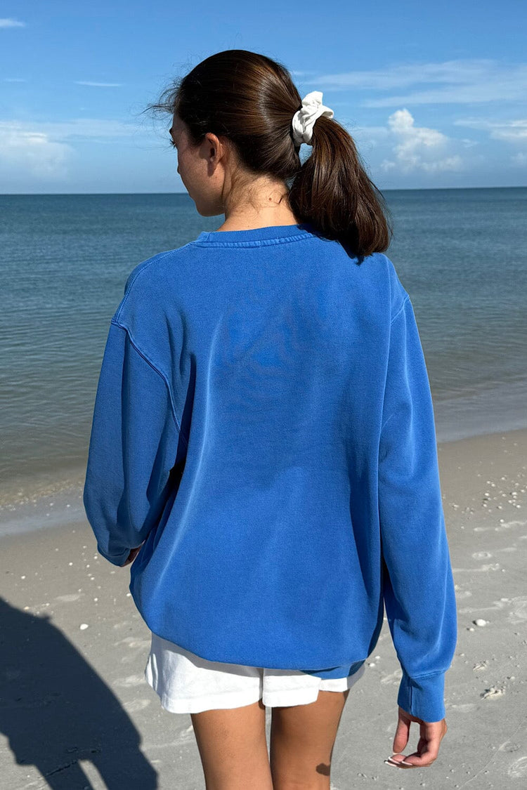 Erica Oversized Sweatshirt | Steel Blue / Oversized Fit