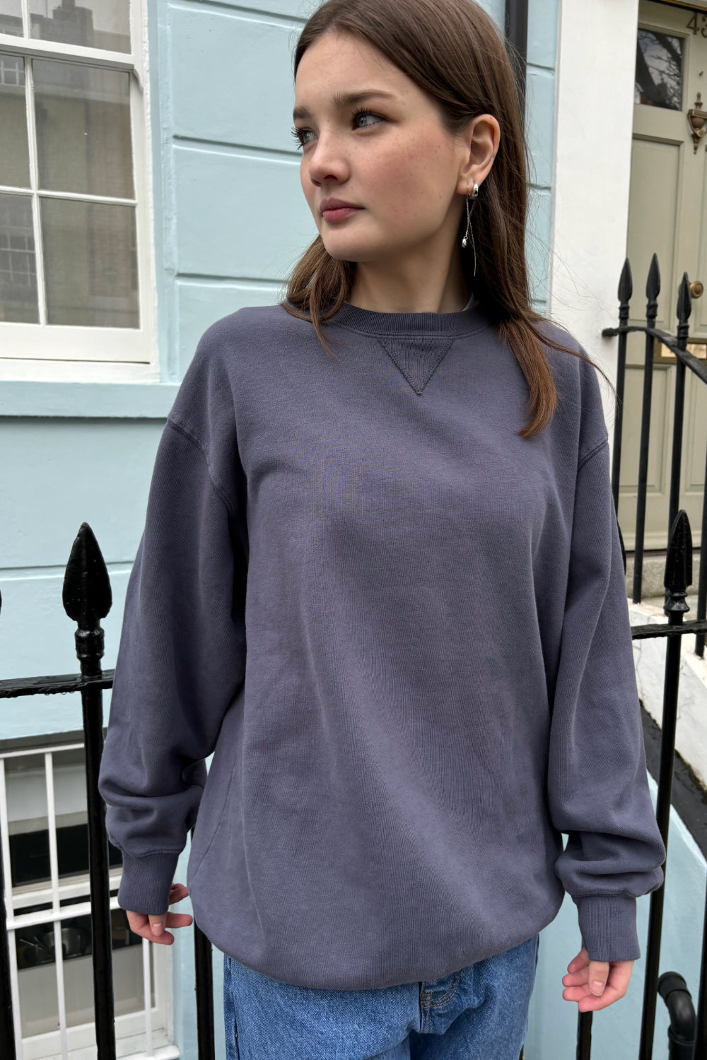 Erica Oversized Sweatshirt | Faded Navy / Oversized Fit