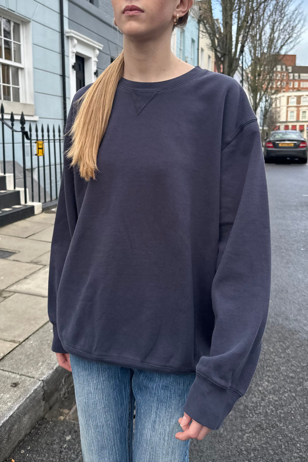 Erica Oversized Sweatshirt | Classic Navy / Oversized Fit