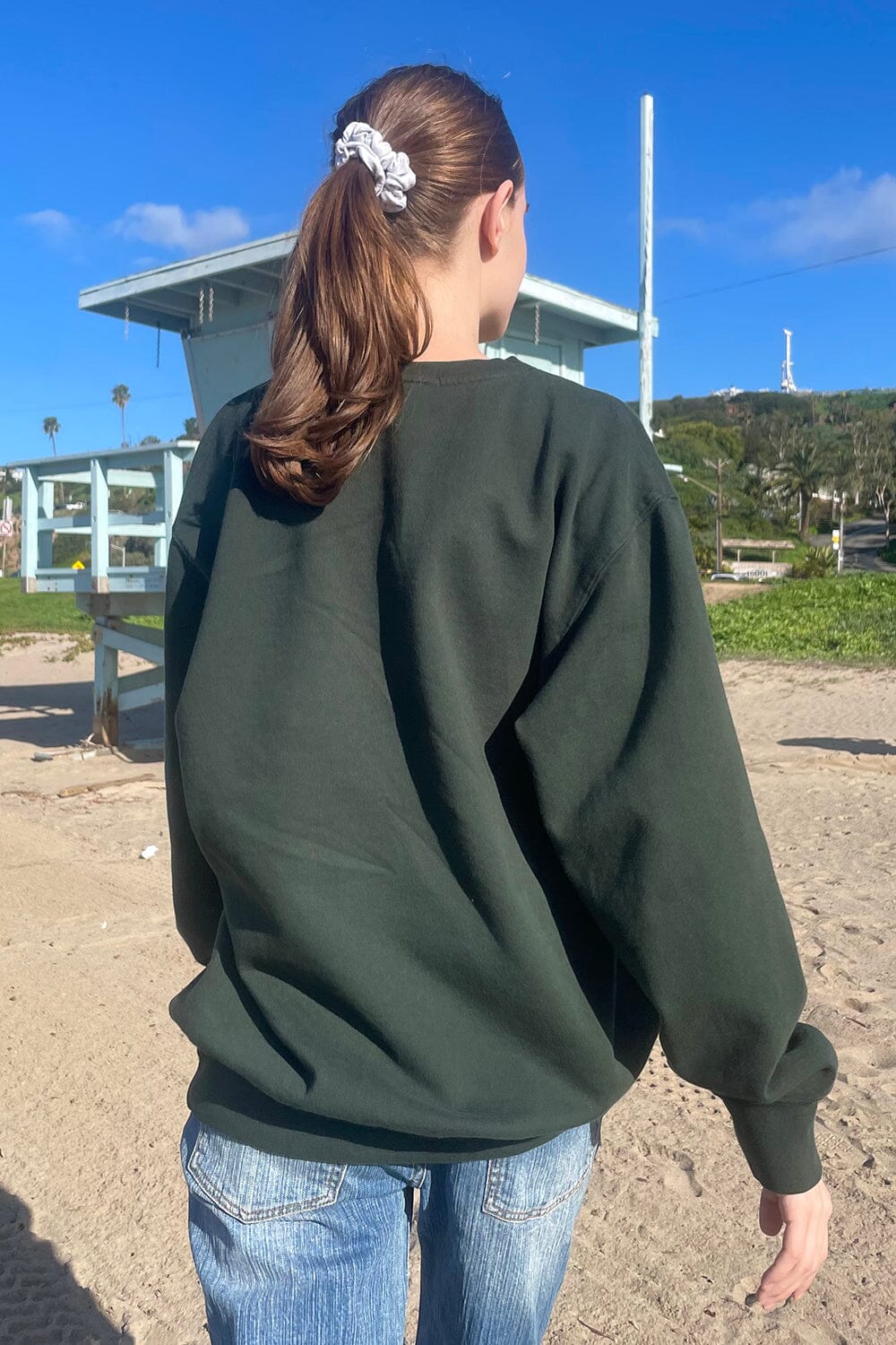 Erica Oversized Sweatshirt | Dark Green / Oversized Fit
