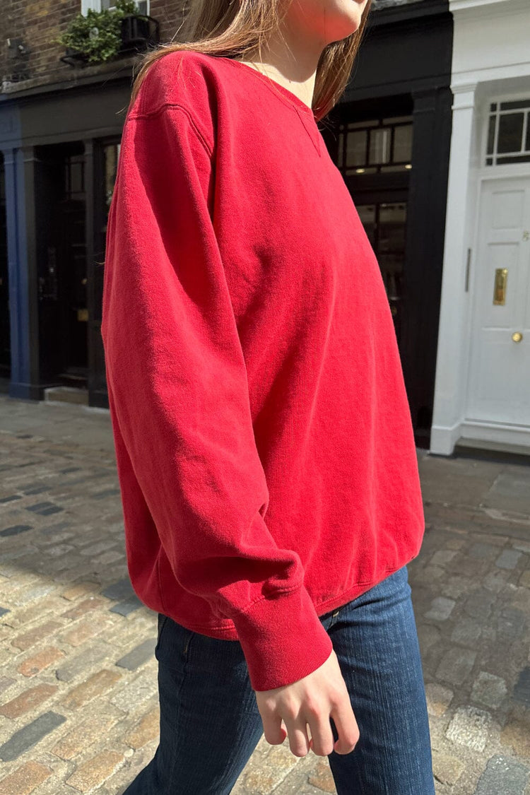 Erica Oversized Sweatshirt | Red / Oversized Fit