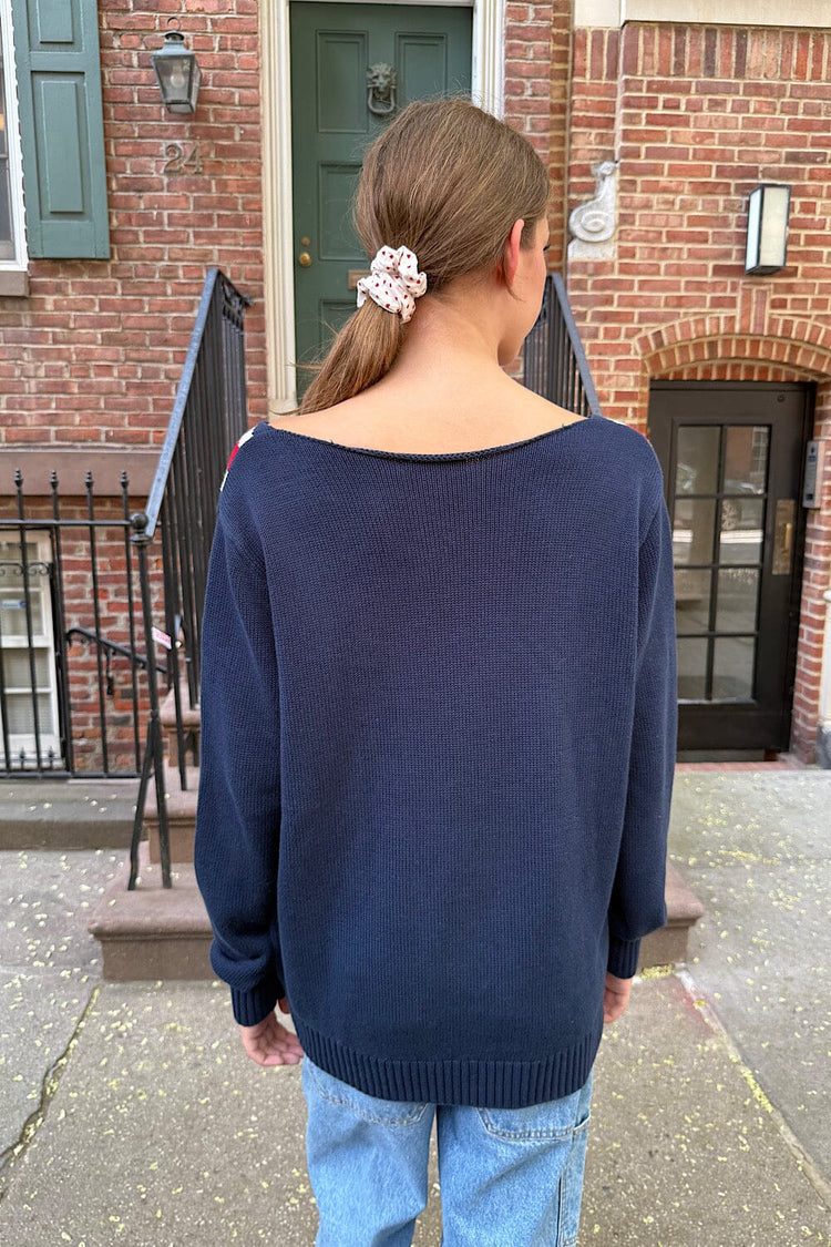 Nico UK Flag Sweater | Navy Blue / Regular Fit