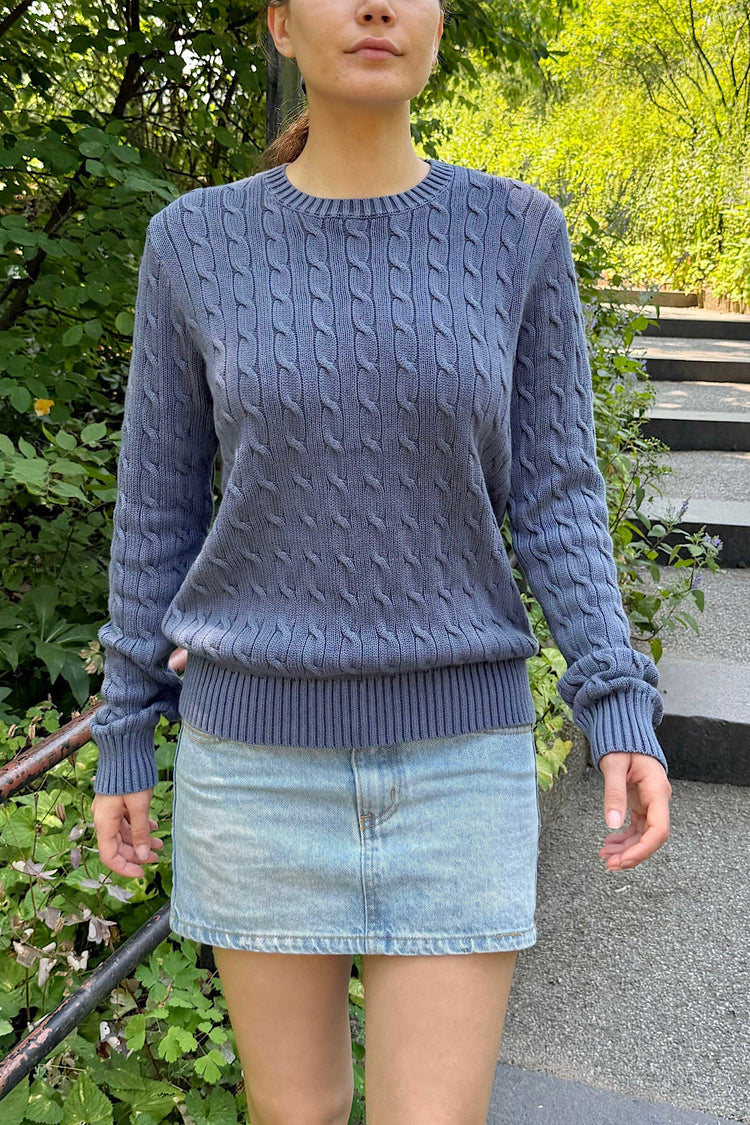 Martha Thick Sweater | Faded Blue / S/M