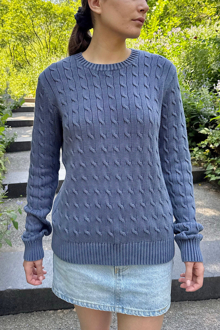 Martha Thick Sweater | Faded Blue / S/M