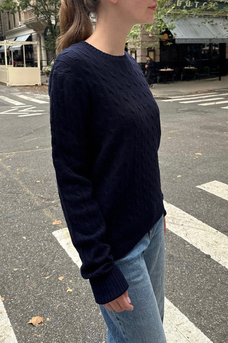 Martha Thick Sweater | Navy Blue / S/M