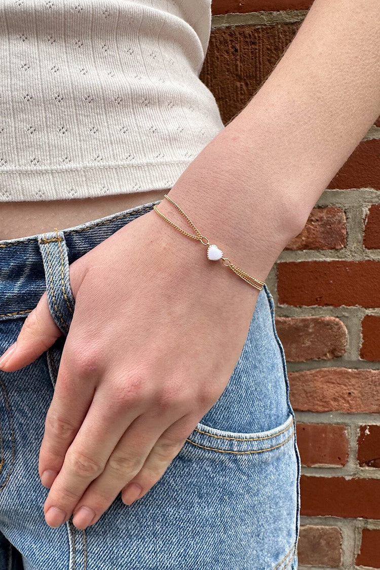 Heart Bracelet | Gold