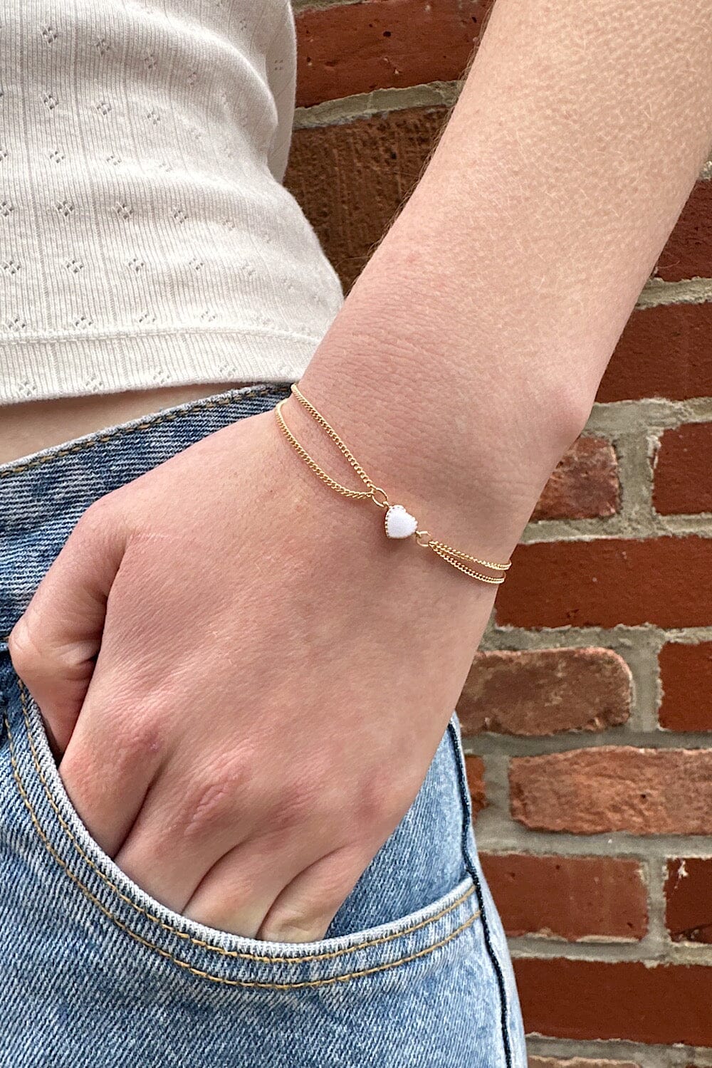 Heart Bracelet | Gold