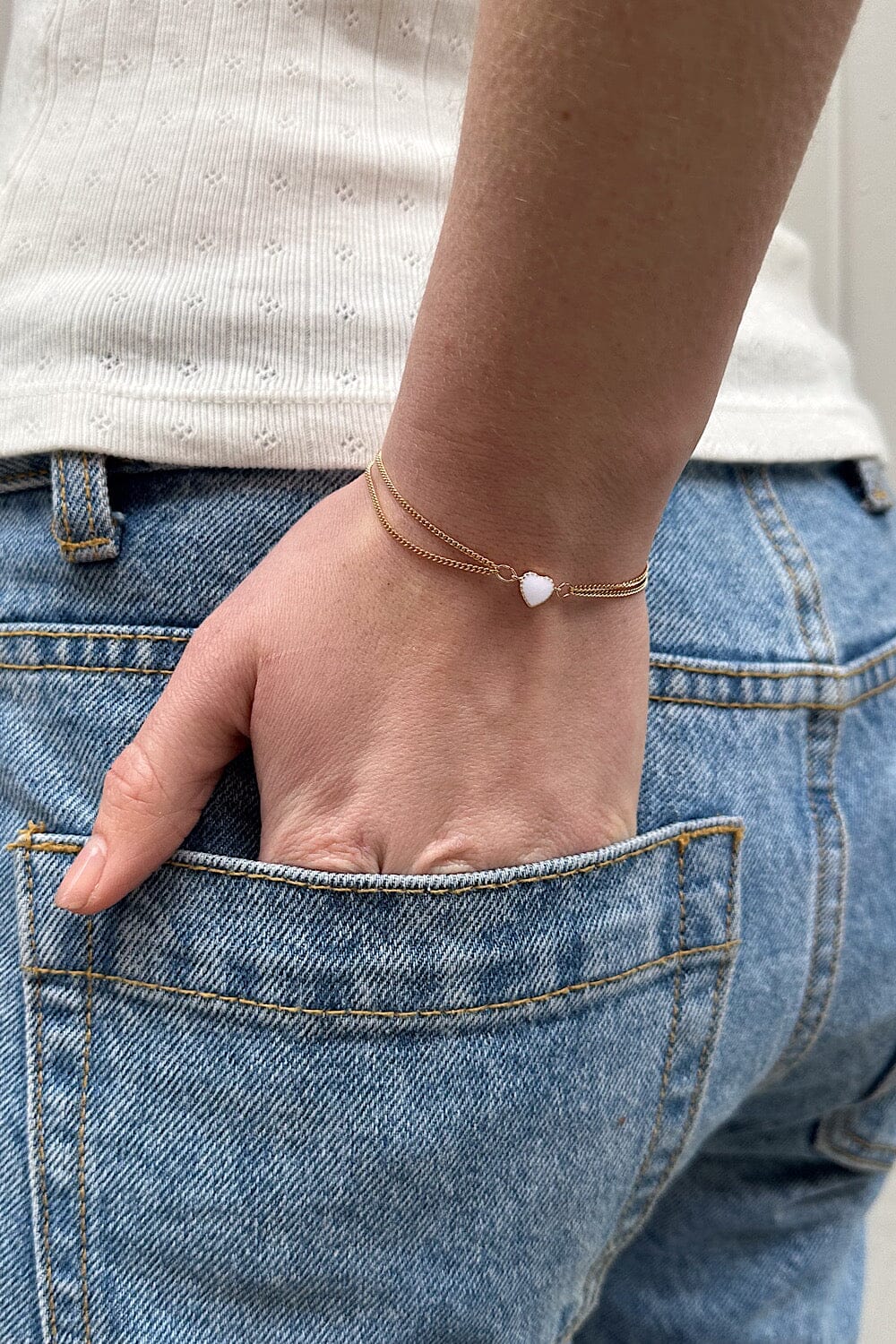 Heart Bracelet | Gold