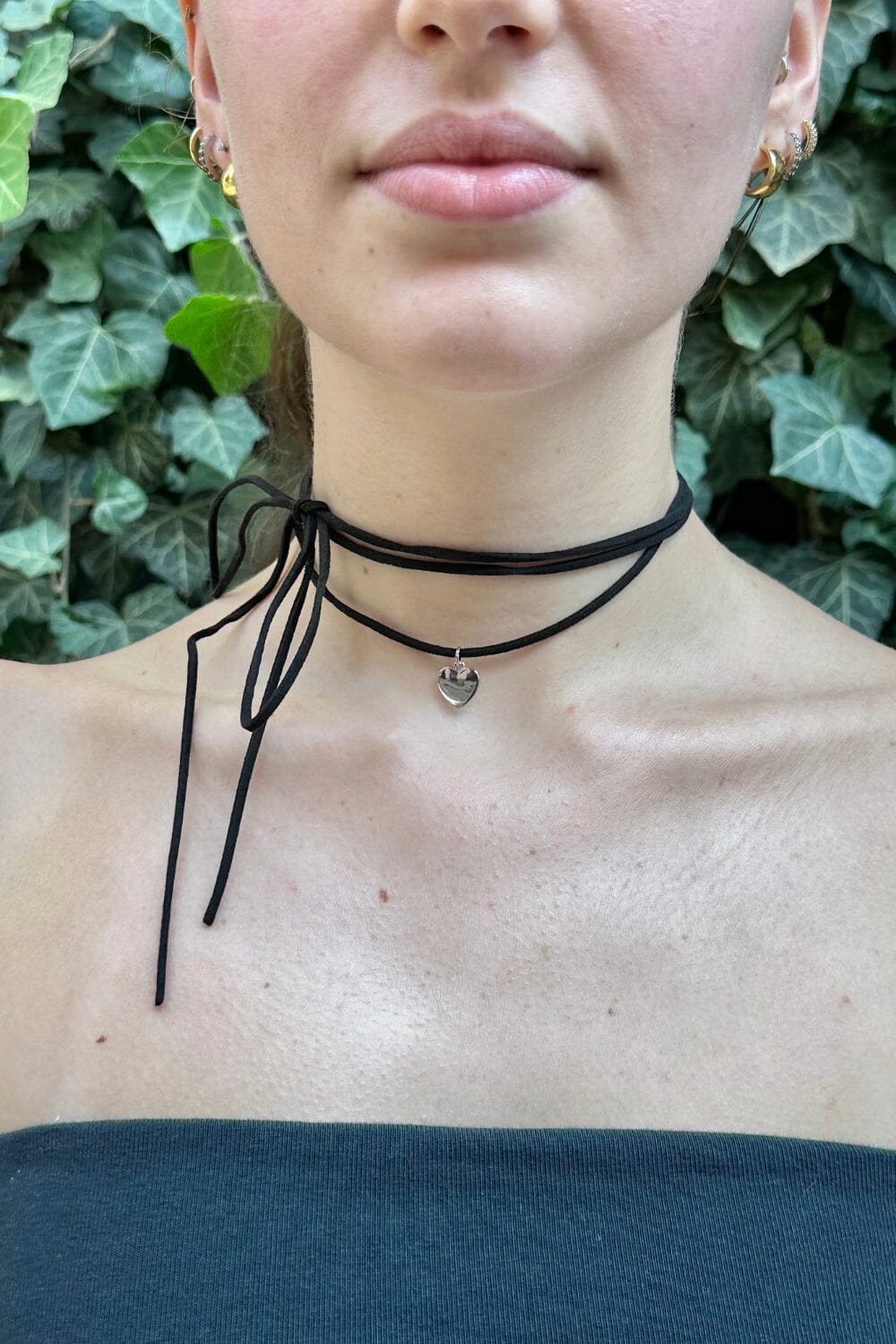 Mini Heart Rope Necklace Brandy Melville Europe