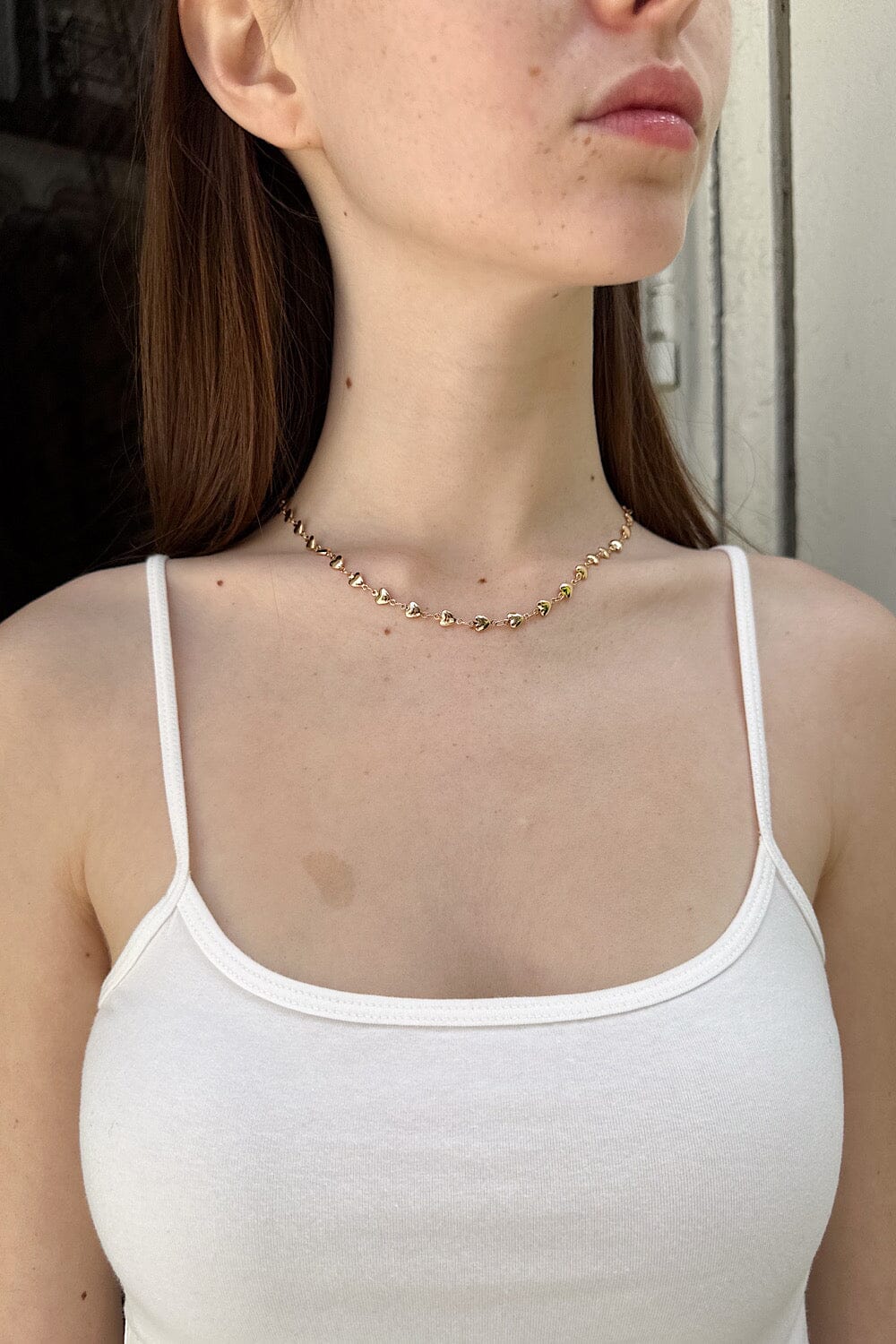 Hearts Necklace | Gold