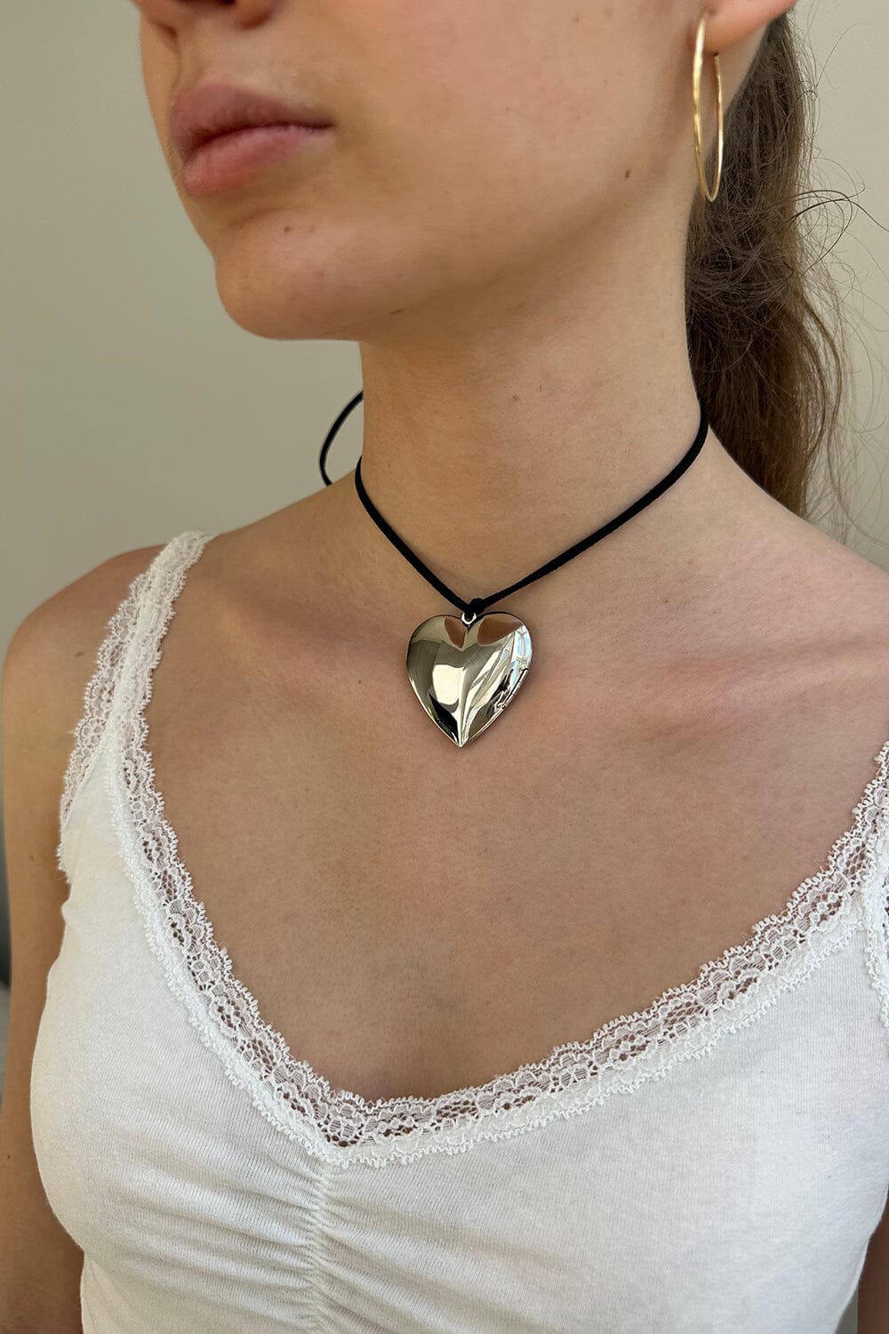 Heart Pendant Necklace – Brandy Melville Europe