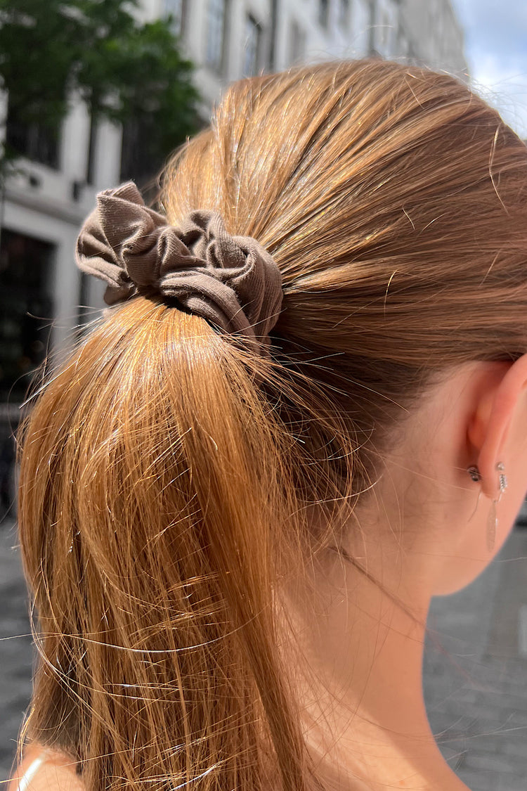 Cotton Scrunchie | Brown