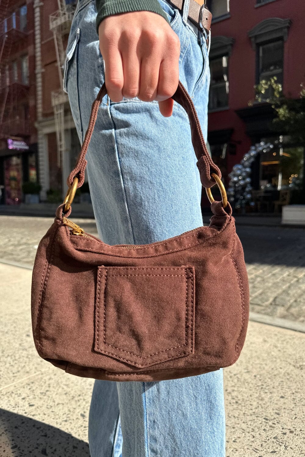 Brandy melville suede online bag