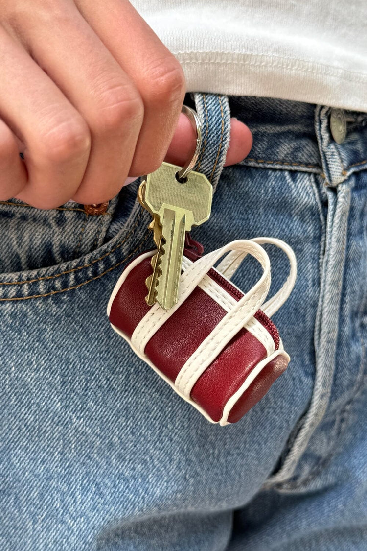 Mini Bag Keychain | Burgundy