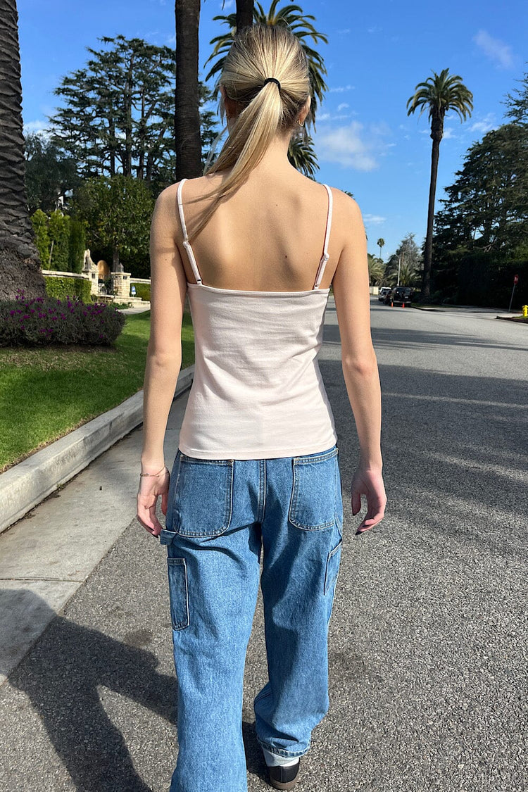 Archie Lace Tank | Light Pink / XS/S