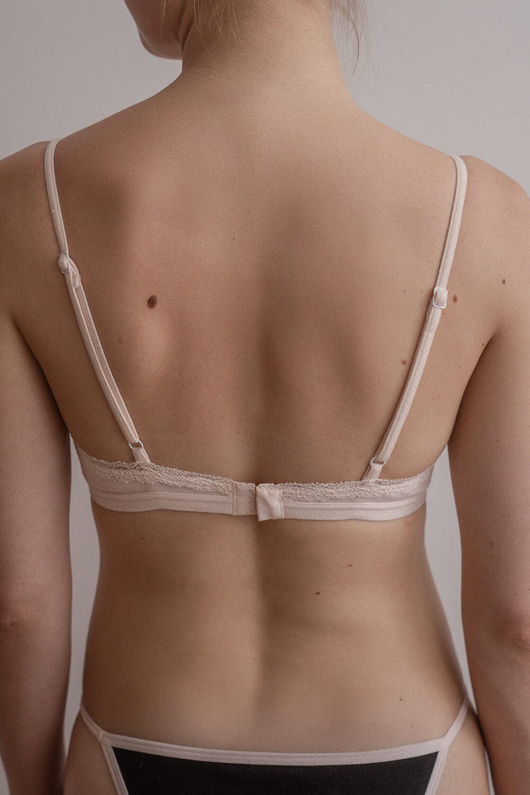 Lace Bra | Ivory Denim / XS/S