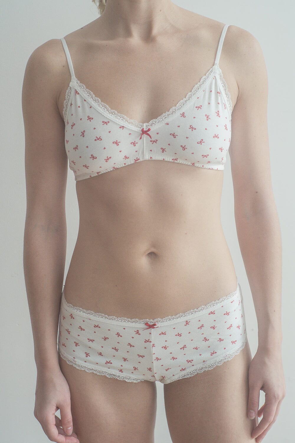 Bows & Heart Underwear | Red Bows and Heart / XS/S
