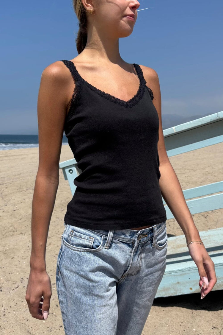 Honor Lace Tank | Black / XS/S