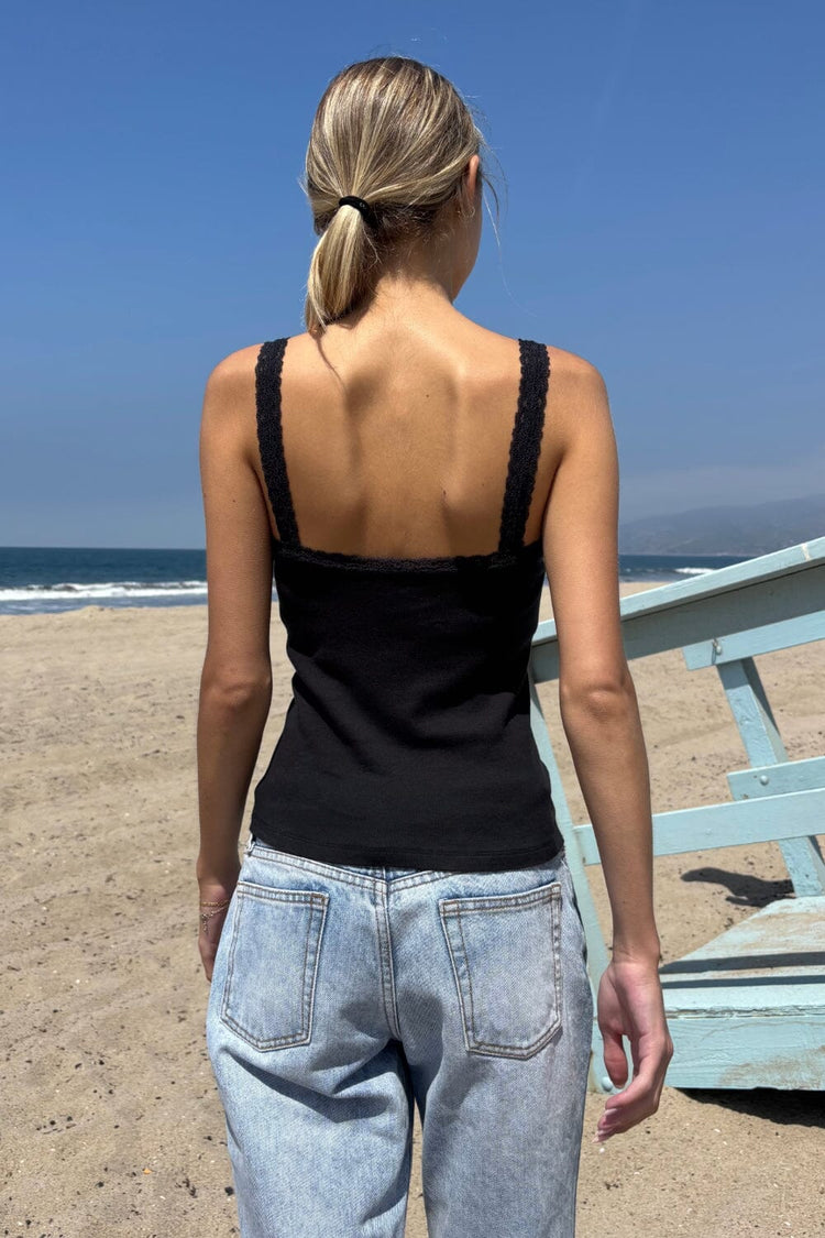 Honor Lace Tank | Black / XS/S