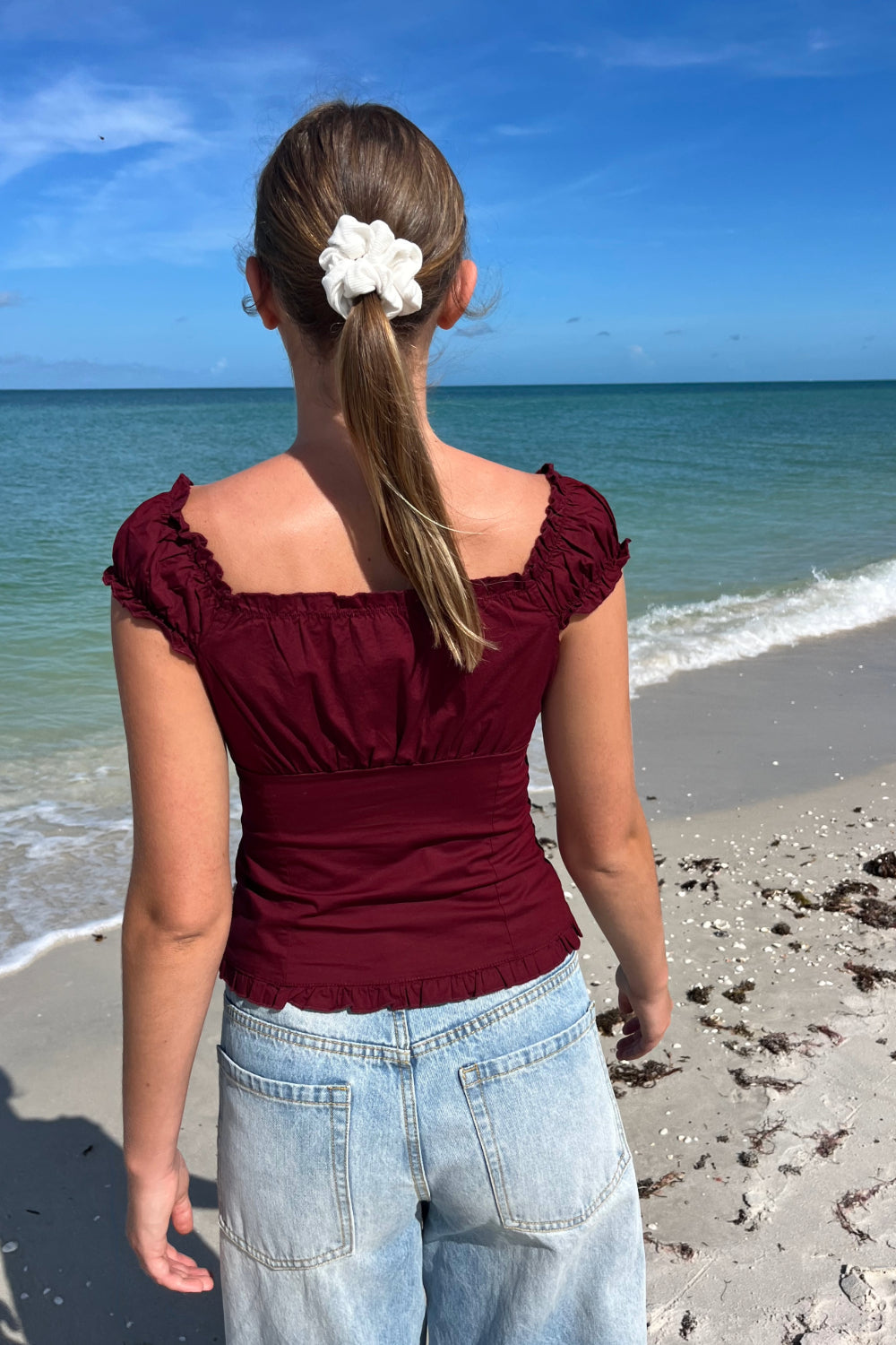 Elena Top | Dark Red / XS/S