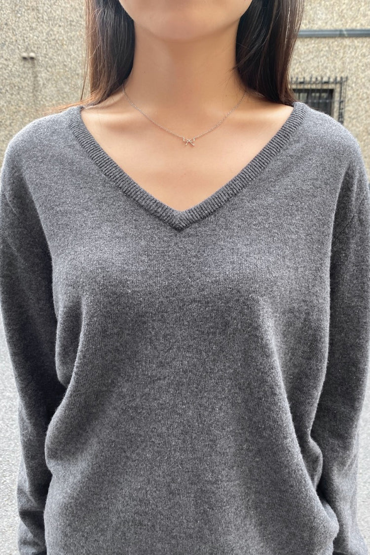 Martha Thick Sweater | Dark Grey / Oversized Fit