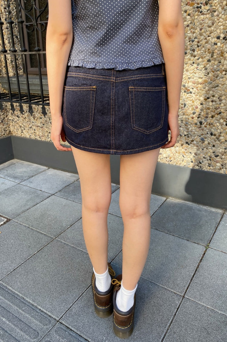 Malia Mini Skirt | Dark Denim / S