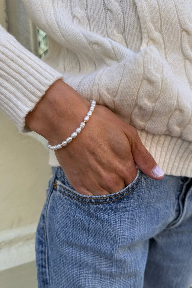 Pearl And Gold Bracelet | Pearl And Gold Bracelet