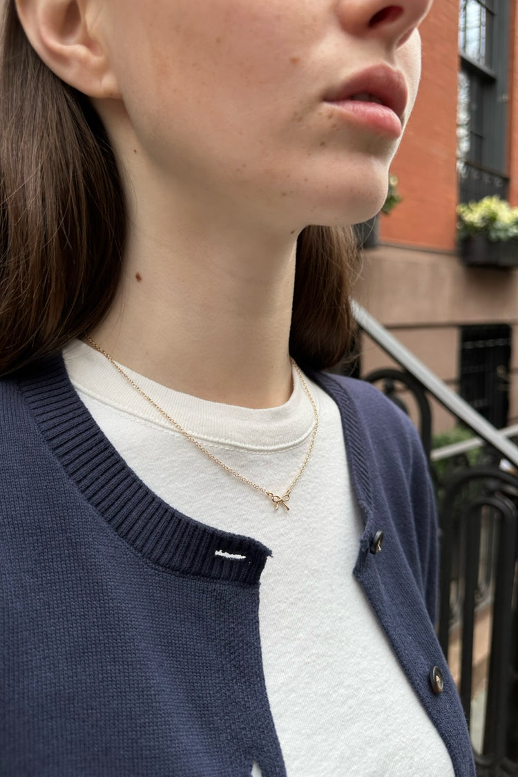 Bow Necklace | Gold
