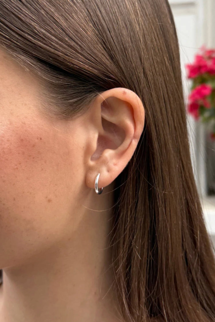Sterling Silver Mini Hoops | Silver
