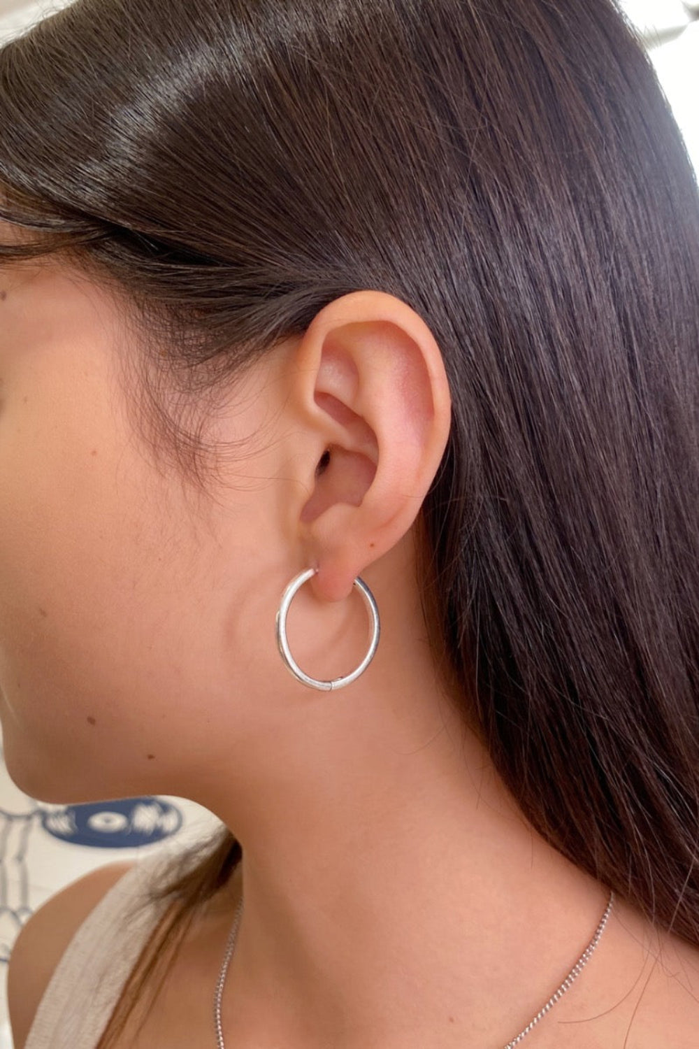 Sterling Silver Hoop Earrings | Silver
