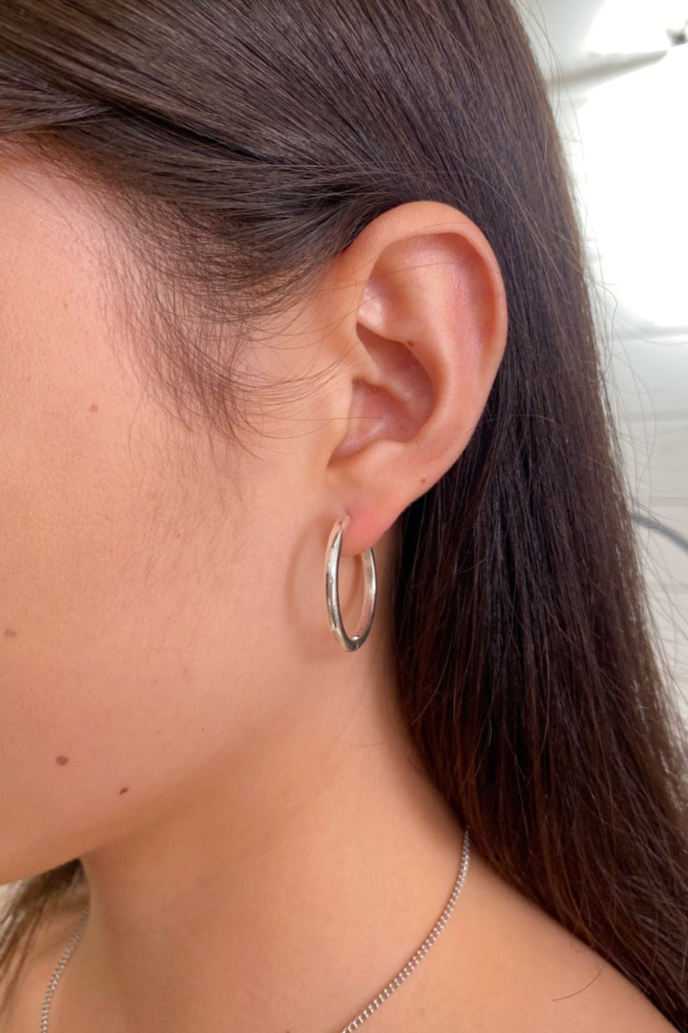 Sterling Silver Hoop Earrings | Silver