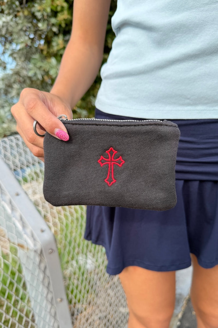 Cross Coin Purse | Black