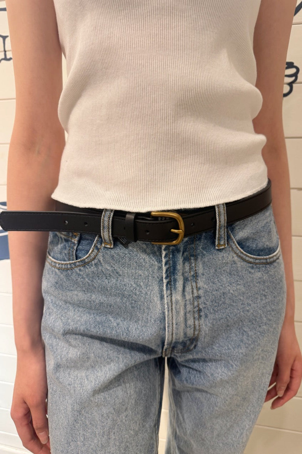 Faux Leather Belt | Black