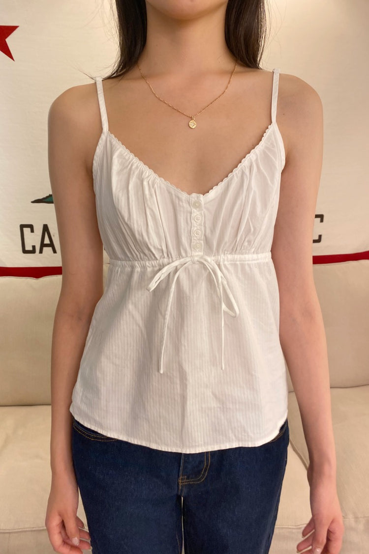 Tiffany Cotton Tank | White / S