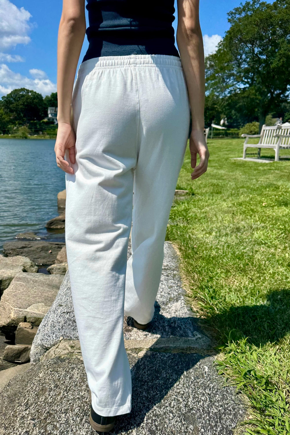 Anastasia Sweatpants | White
