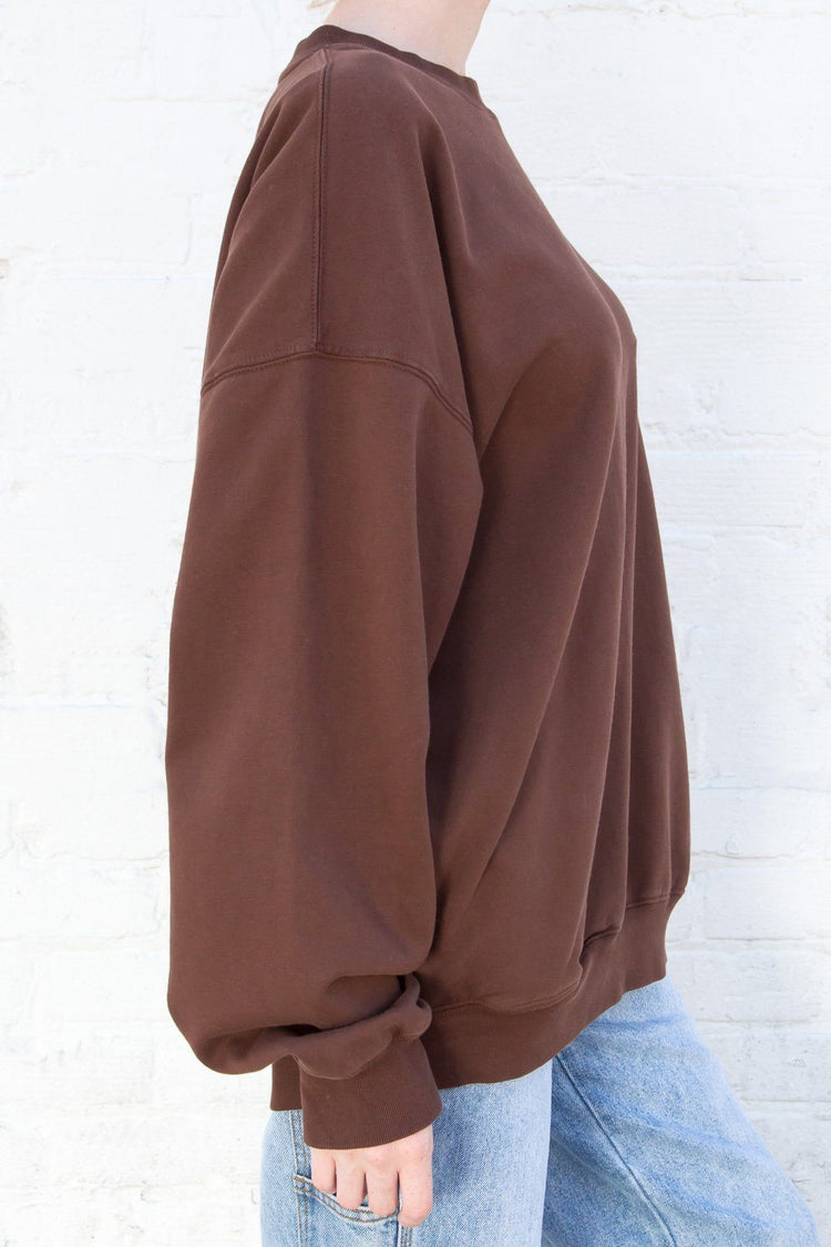 Erica Oversized Sweatshirt | Walnut / Oversized Fit