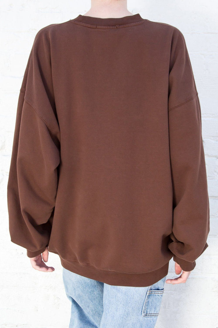 Erica Oversized Sweatshirt | Walnut / Oversized Fit