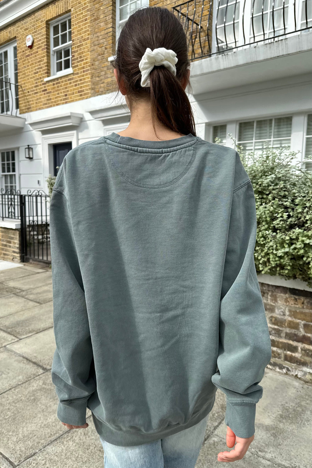 Erica Oversized Sweatshirt | Green Grey / Oversized Fit