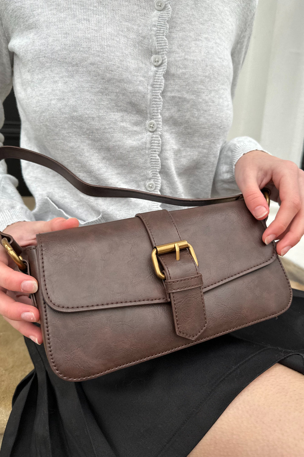 Brown Buckle Shoulder Bag – Brandy Melville Europe