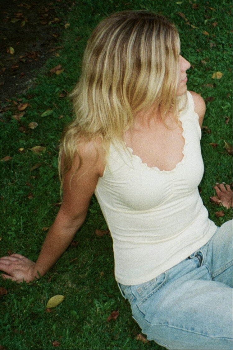 Malena Top | Pastel Yellow / S