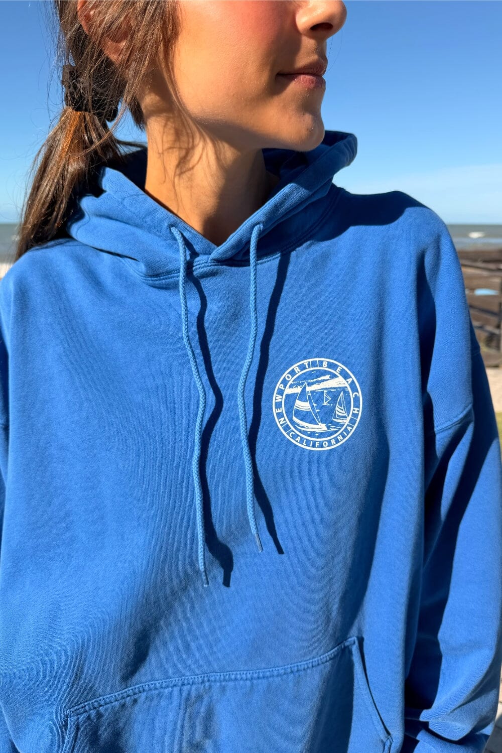 Christy Newport Hoodie | Cobalt Blue / Oversized Fit